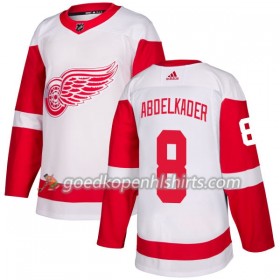 Detroit Red Wings Justin Abdelkader 8 Adidas 2017-2018 Wit Authentic Shirt - Mannen